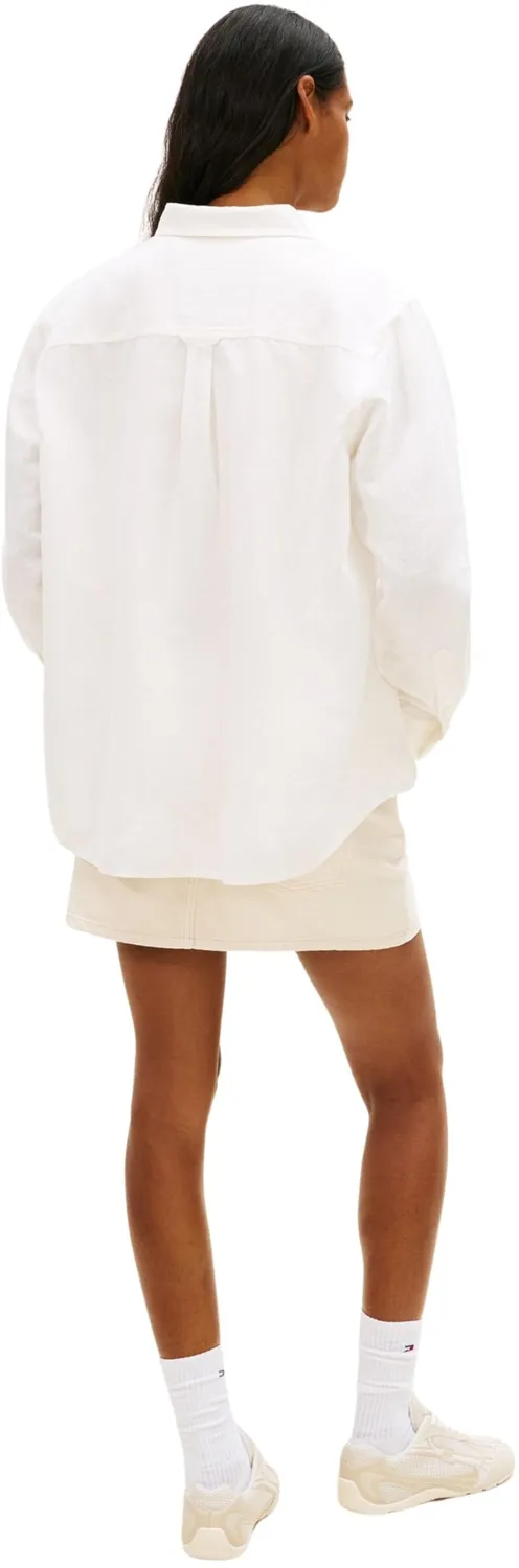 Tommy Jeans TJW RLX Linen DW0DW20292 Hemd Damen Gr. L