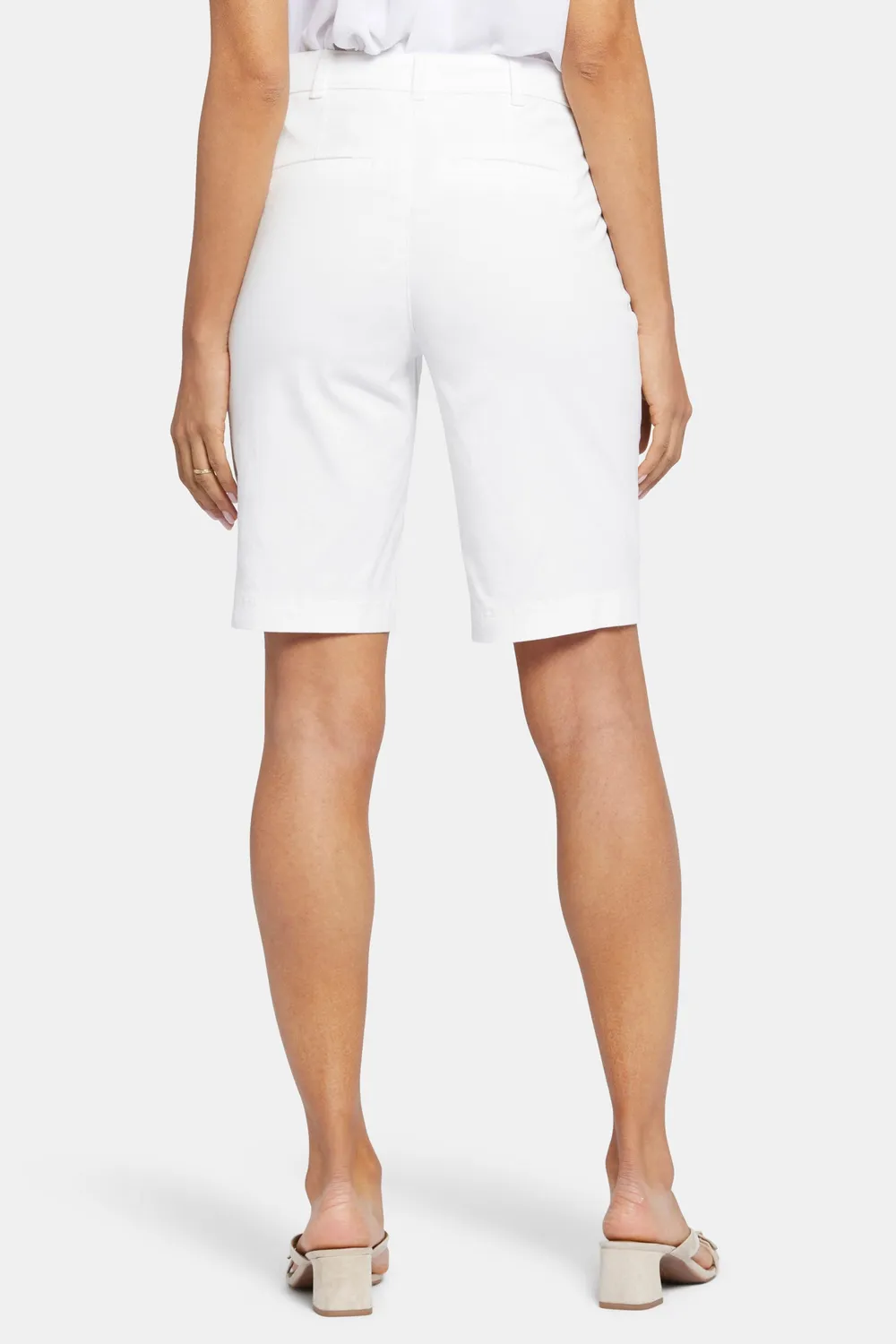 NYDJ Bermuda Shorts Optic White Stretch