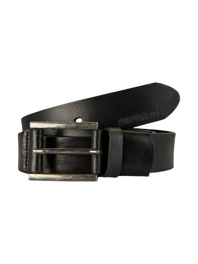 Club of Comfort Leder A54 Gürtel schwarz Stretch Echtleder