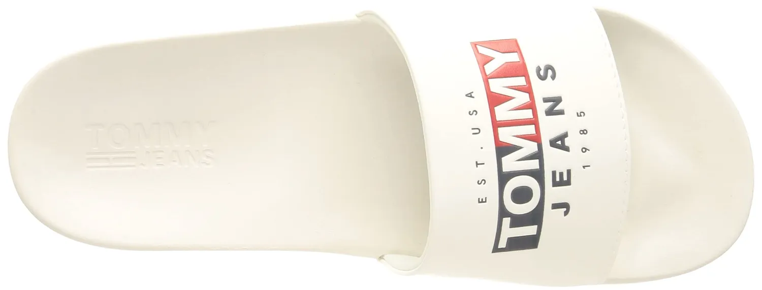 Tommy Jeans Seasonal Poolslide Badelatschen 40 Weiß