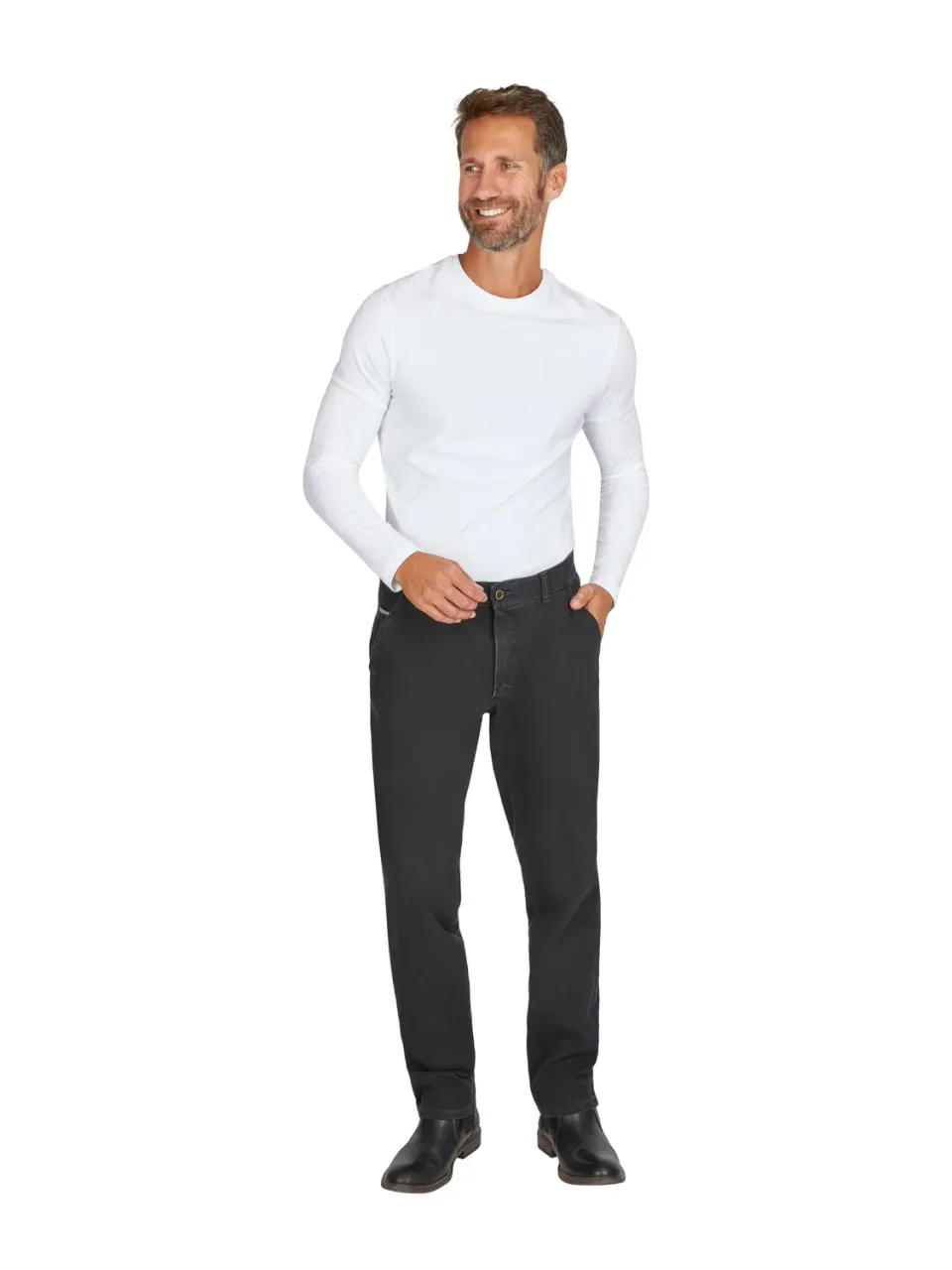 Club of Comfort Garvey 7054 Jeans anthrazit Stretch