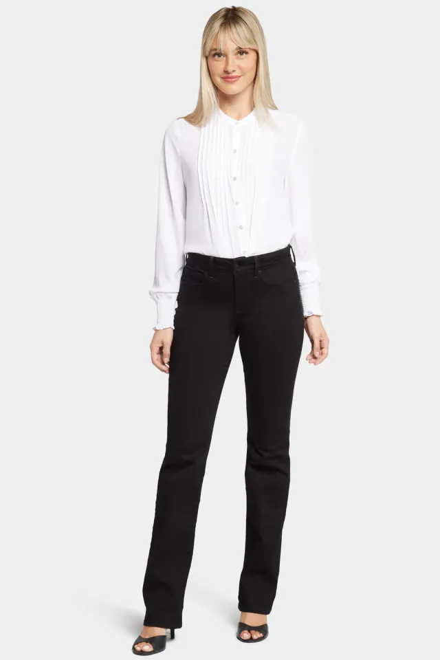 NYDJ Marilyn Straight Jeans Schwarz gerader Schnitt
