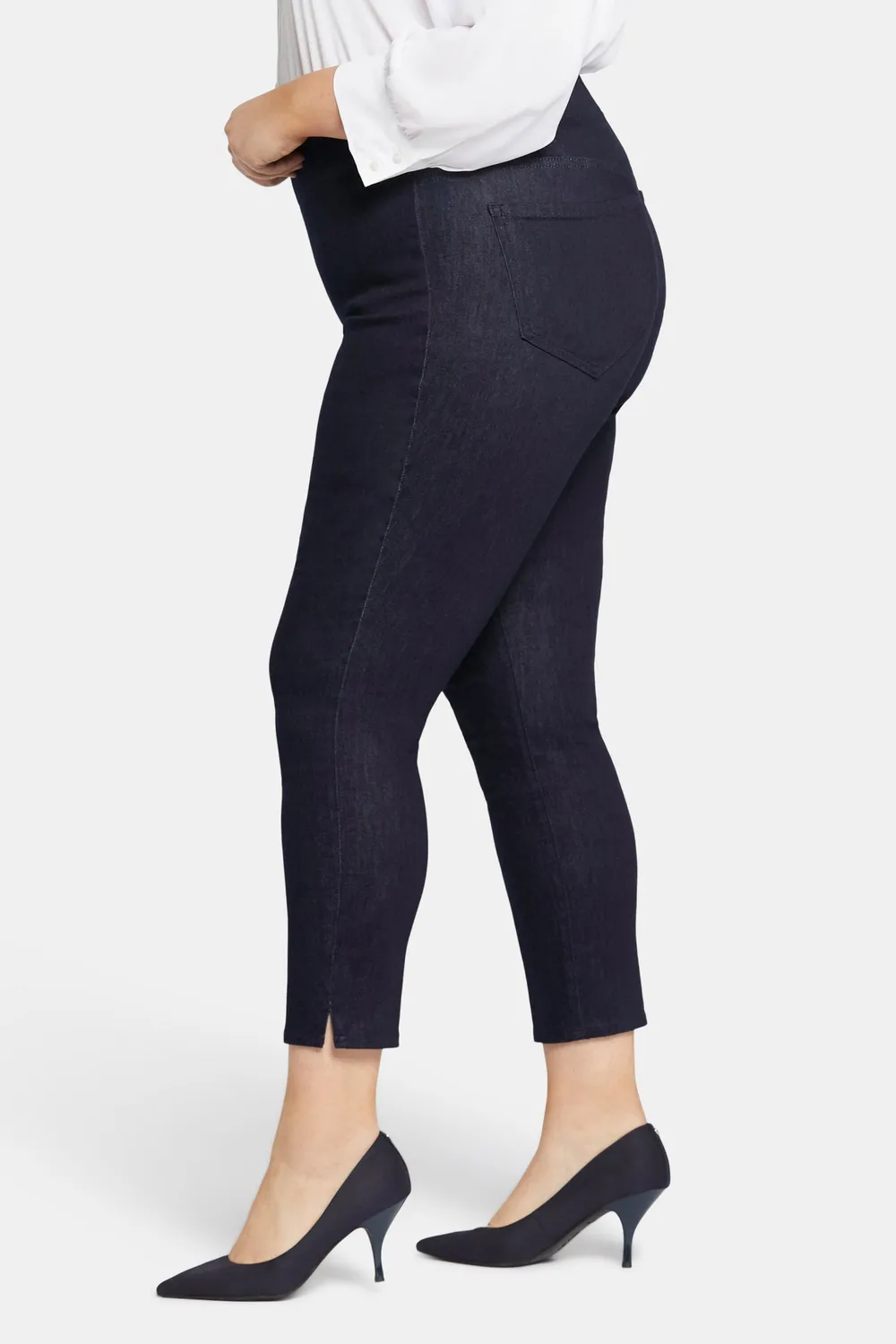 NYDJ Skinny Ankle Jeans Rinse Plus Size Pull-On