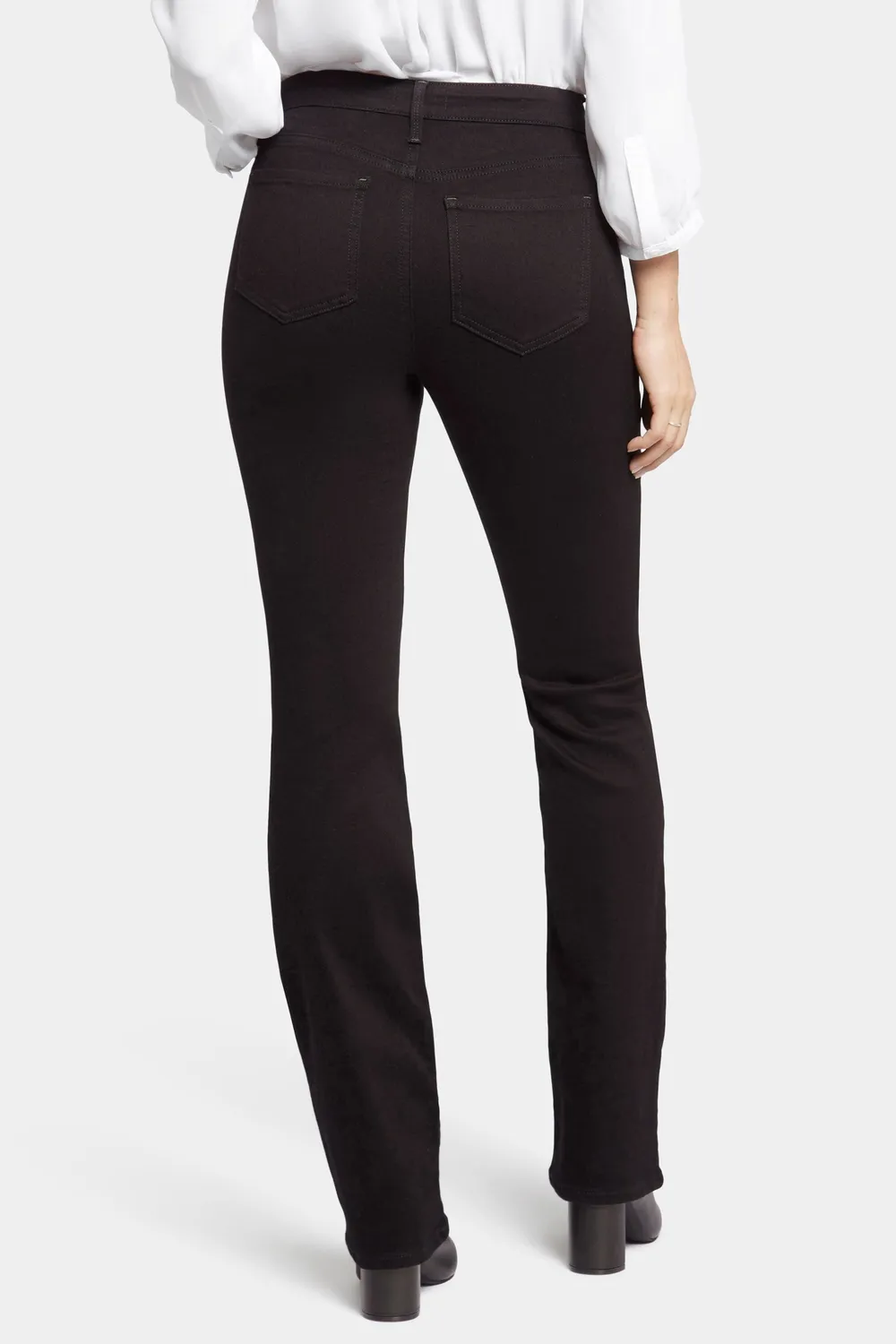NYDJ Barbara Bootcut Jeans Schwarz High-Waist