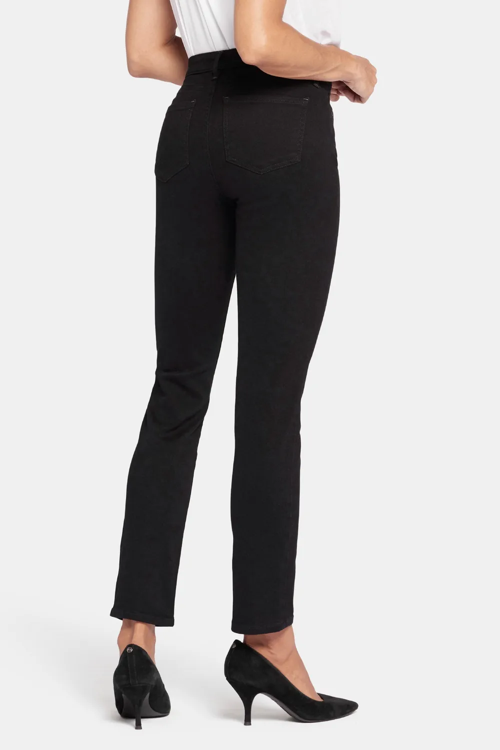 NYDJ Sheri Slim Schwarz Slim-Fit Jeans