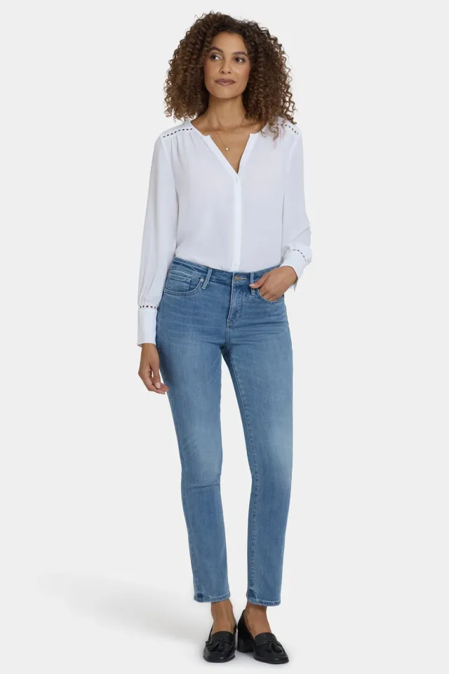 NYDJ Sheri Slim Petite Jeans Bastille Sea