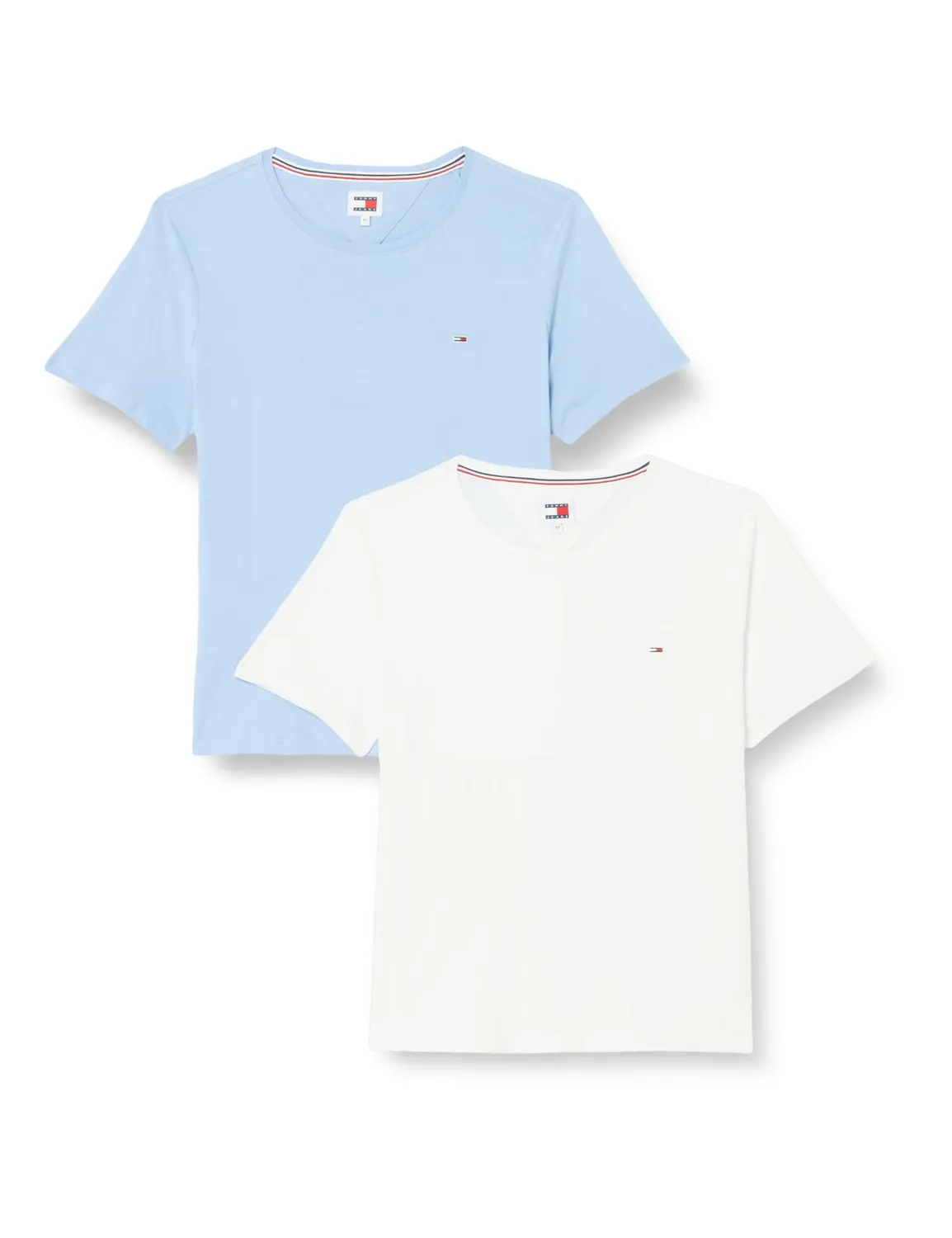 Tommy Jeans Soft Jersey Tee T-Shirt XS 2er Pack Baumwolle