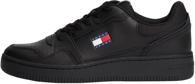 Tommy Jeans TJM Retro Basket Sneaker Schwarz Gr 46