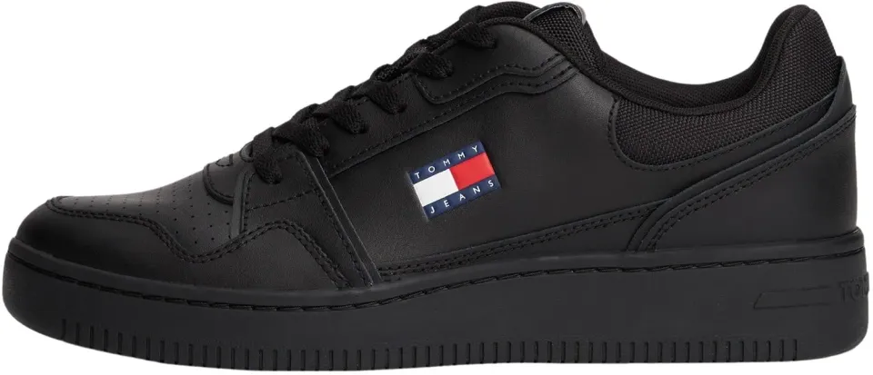 Tommy Jeans TJM Retro Basket Sneaker Schwarz Gr 46