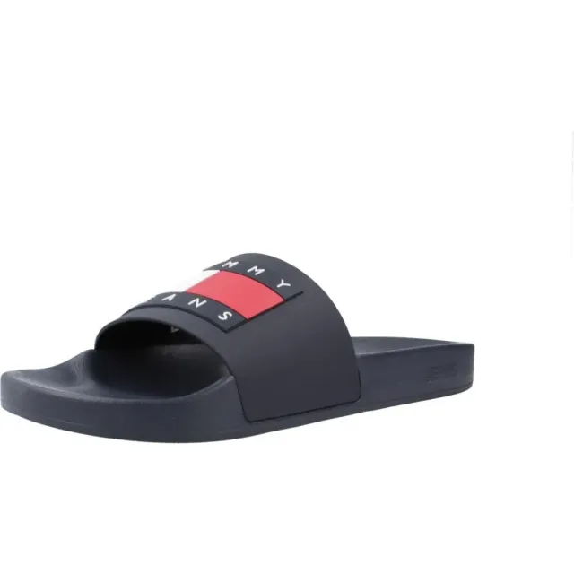 Tommy Jeans Pool Slide Essential Badelatschen 43 Blau