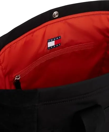 Tommy Jeans Daily Tech Tote Bag Schwarz Reiverschluss