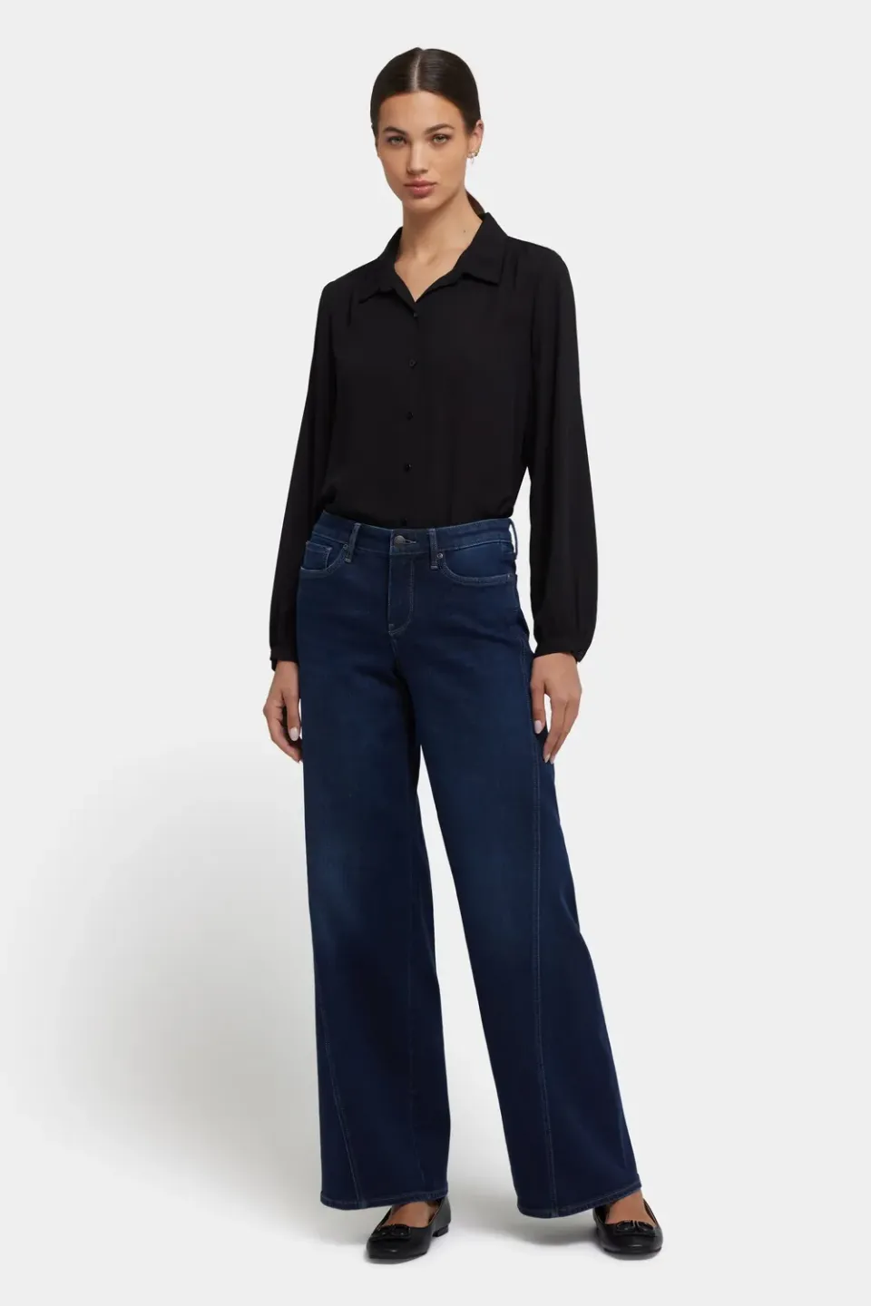 NYDJ Teresa Wide Leg Jeans Ink Skyline dunkel