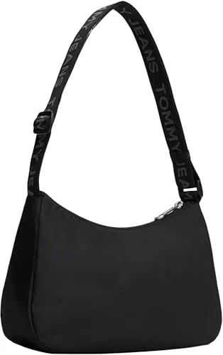 Tommy Jeans Daily Schultertasche Damen Schwarz mit Reißverschluss
