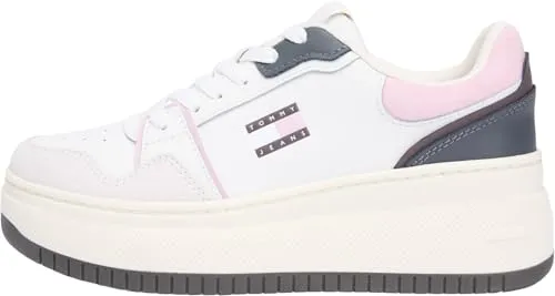 Tommy Jeans Retro Basket Sneaker Damen Weiß Gr. 40 Plateau