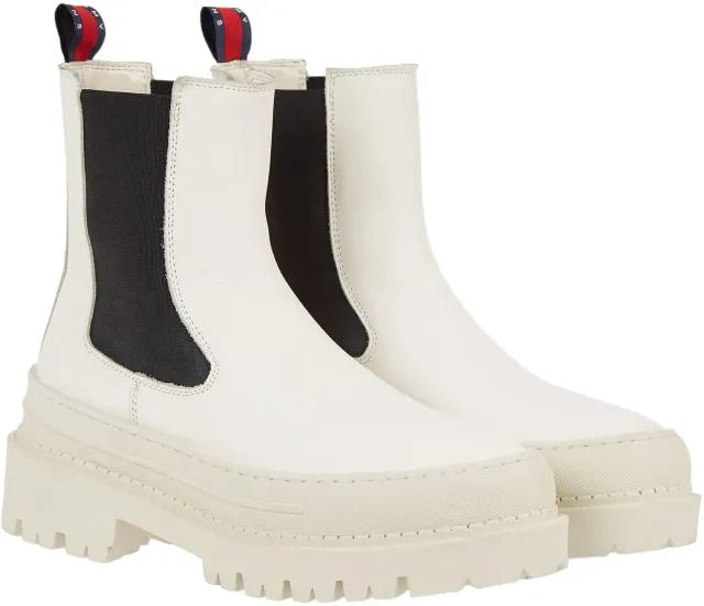 Tommy Jeans TJW Chelsea Foxing Boot Stiefel Schwarz
