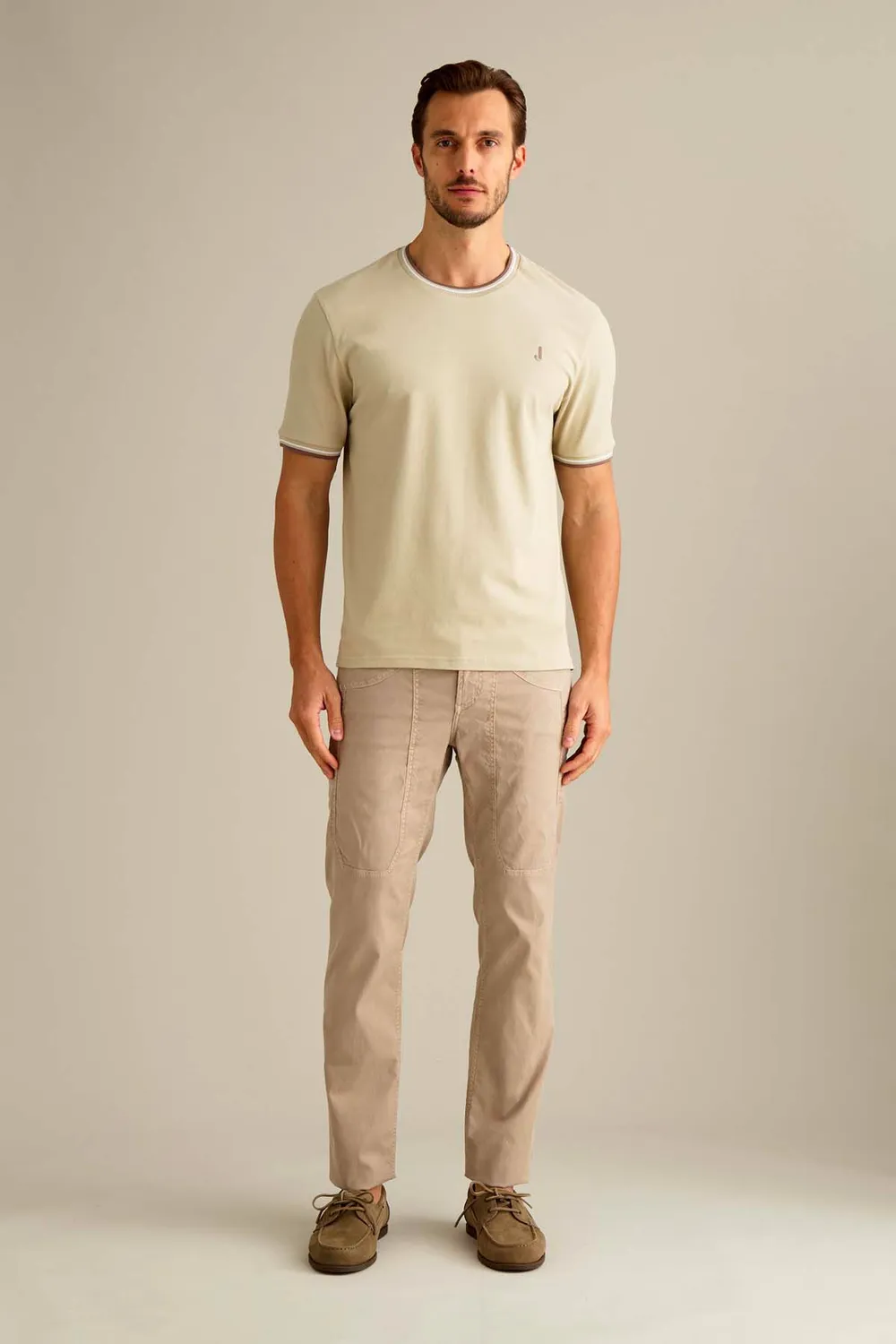 Jeckerson John Chino Hose Beige Slim Fit
