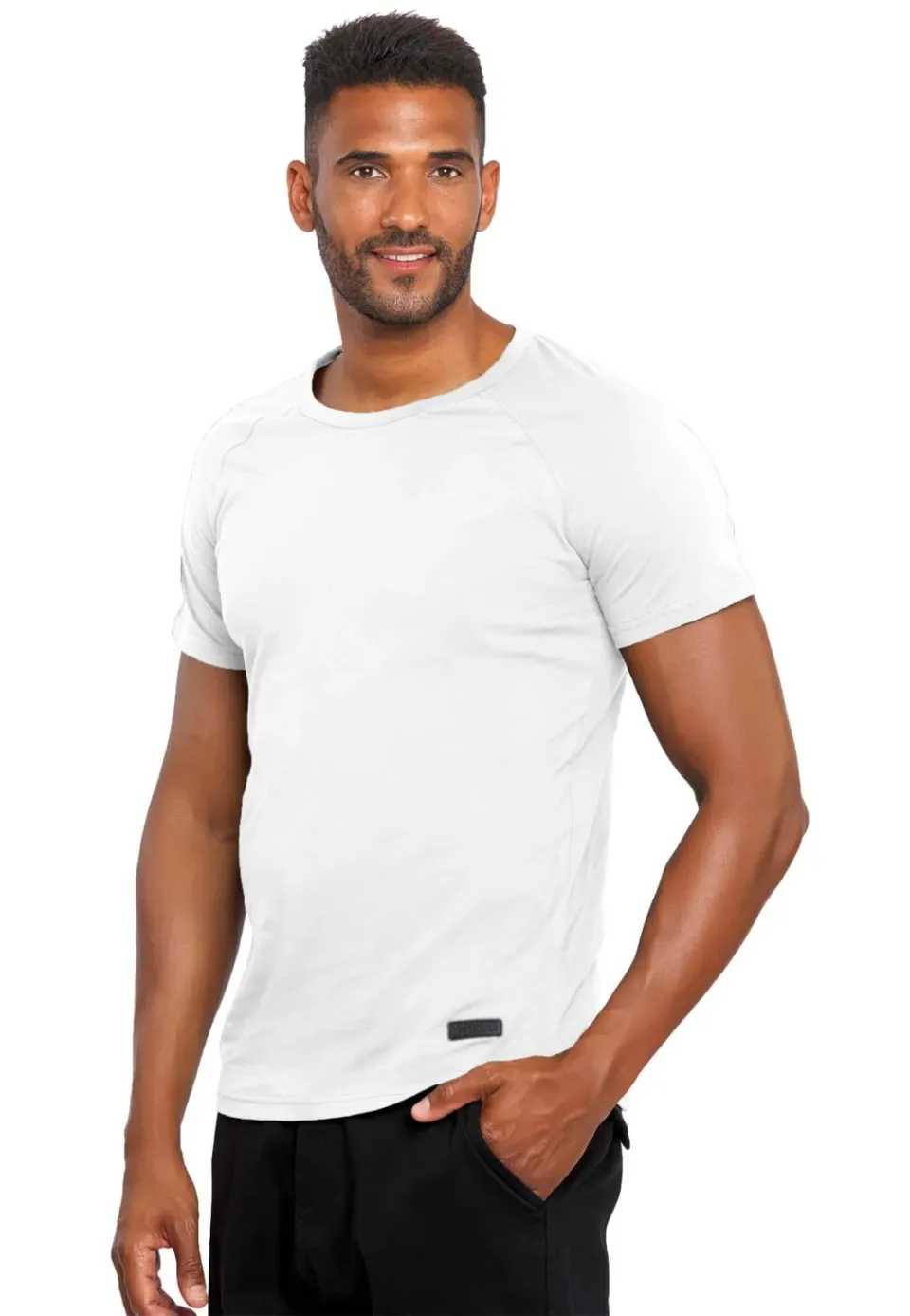 Alessandro Salvarini AS-076 T-Shirt Weiß 3XL Baumwolle