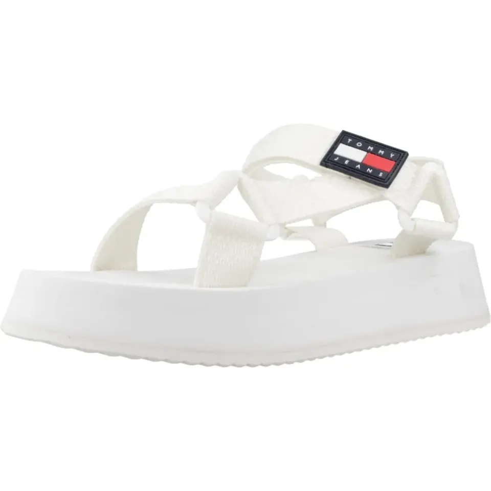 Tommy Jeans Eva Sandalen Damen Sommerschuhe weiß