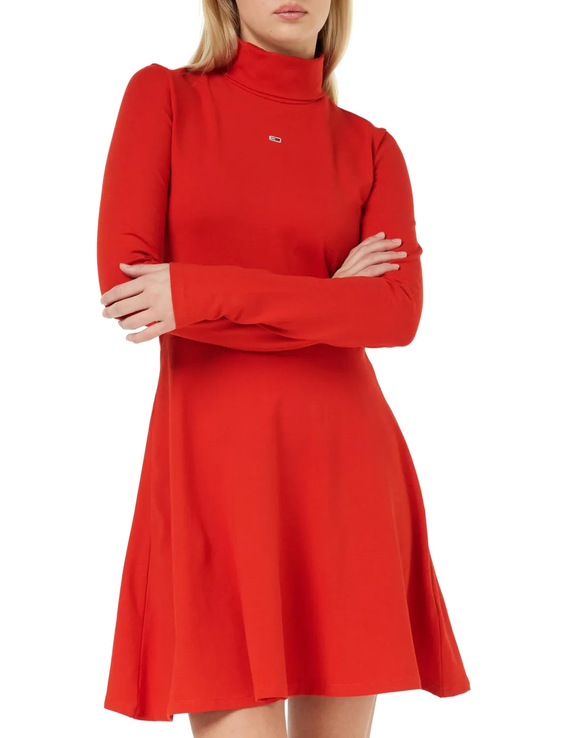 Tommy Jeans Damen Fit & Flare Kleid Skaterkleid
