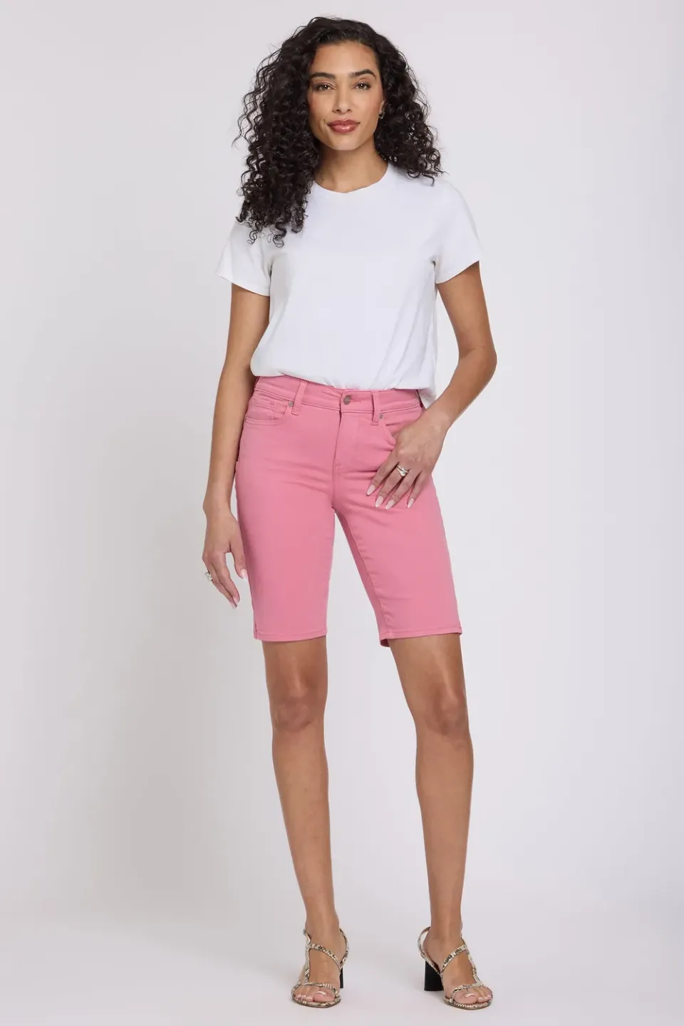 NYDJ Briella 11 Inch Shorts Desert Rose Damen