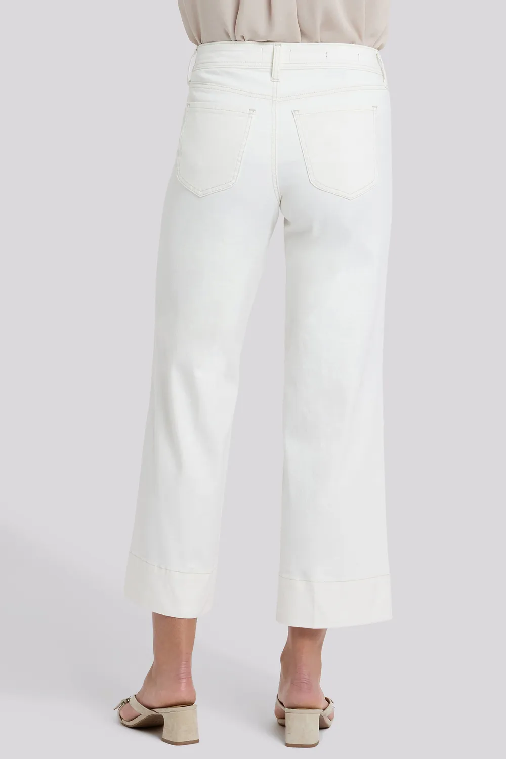 NYDJ Teresa Wide Leg Ankle Jeans Vintage White