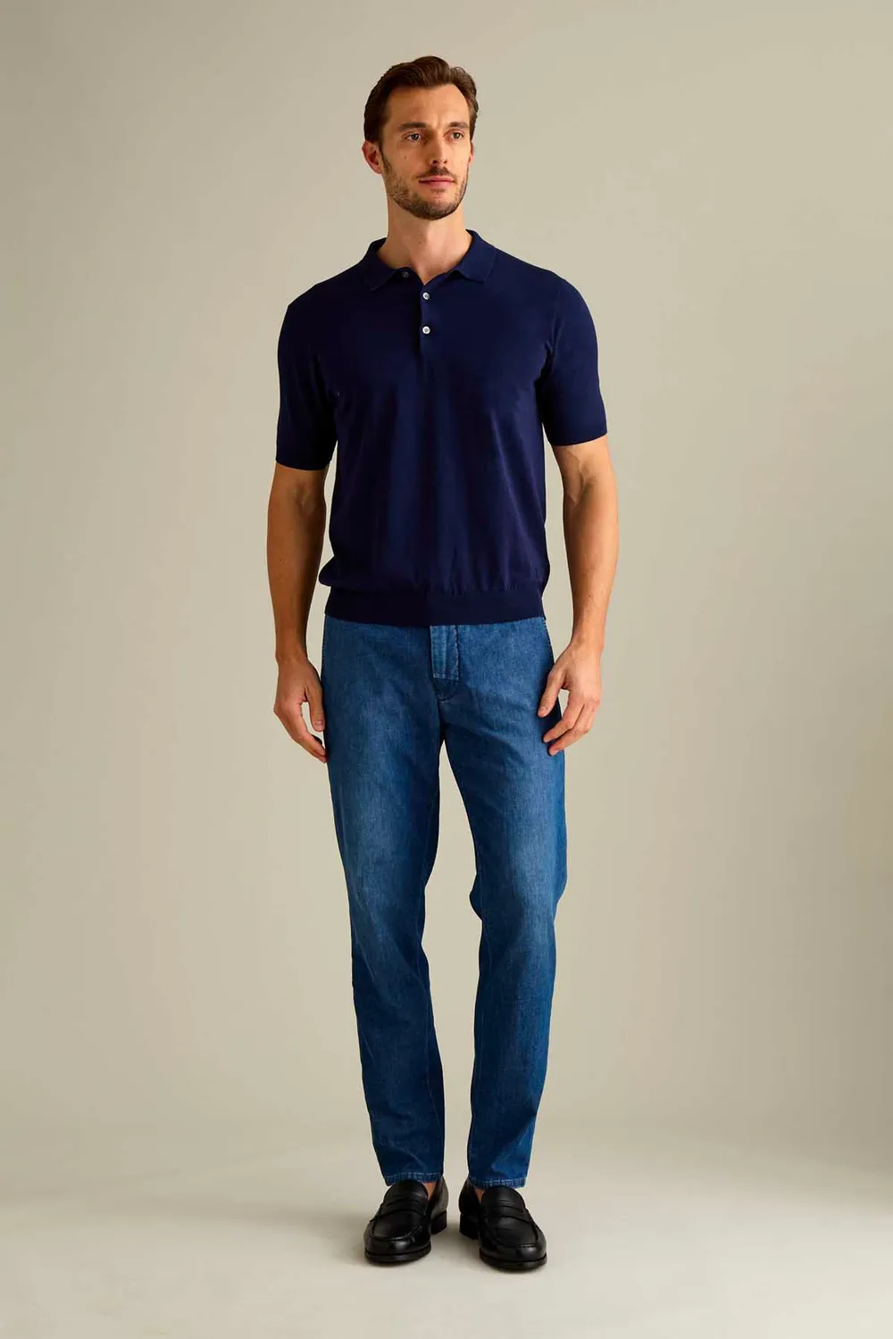 Jeckerson Jack Jeans Chino Slim Fit blau Bio-Denim