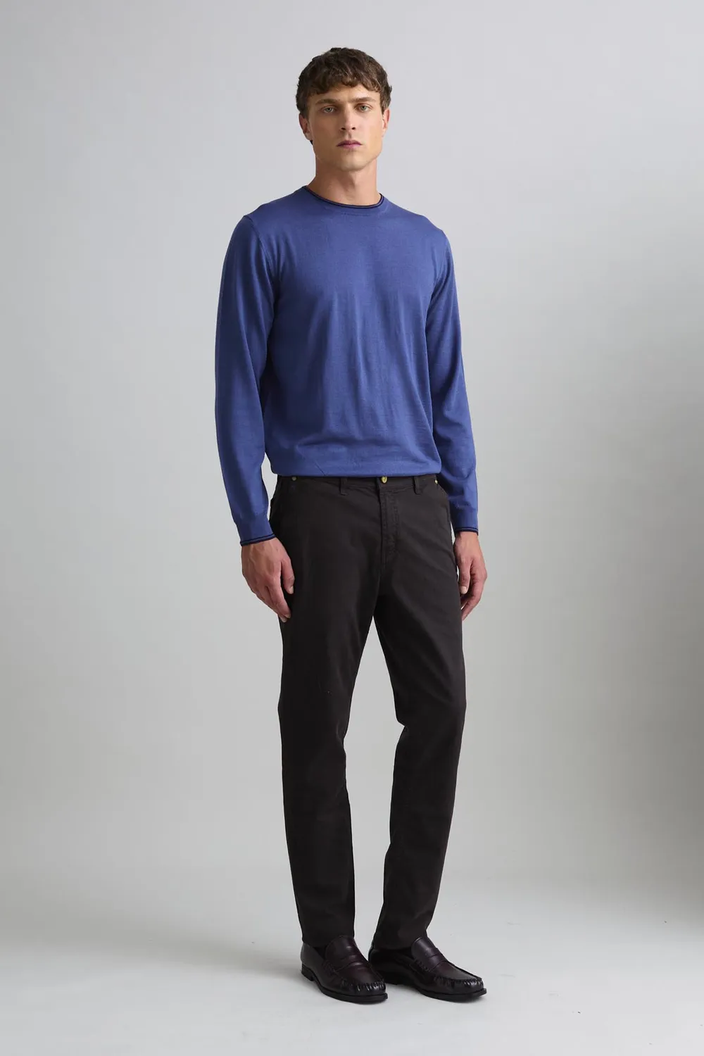 Jeckerson Julius Chino Herren braun Slim Fit Baumwolle