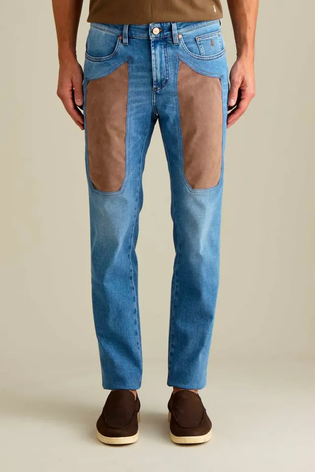 Jeckerson John Jeans Slim Fit hellblau Alcantara