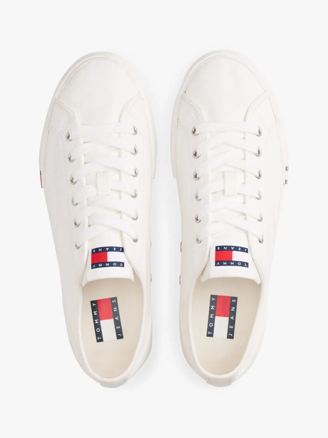 Tommy Jeans Low Top Sneaker Weiß Alltag