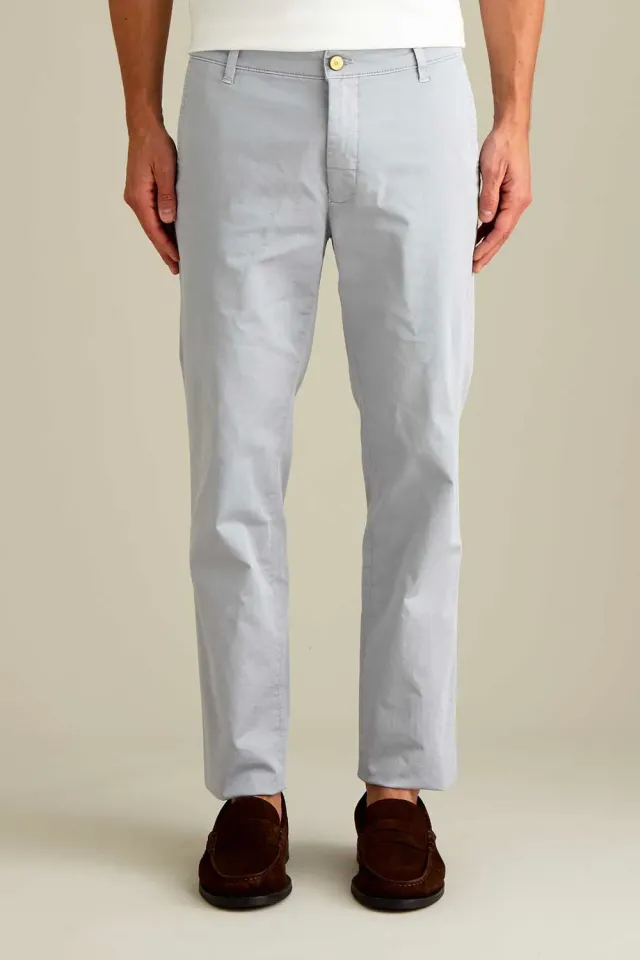Jeckerson Jack Chino Herren Zementgrau Slim Fit