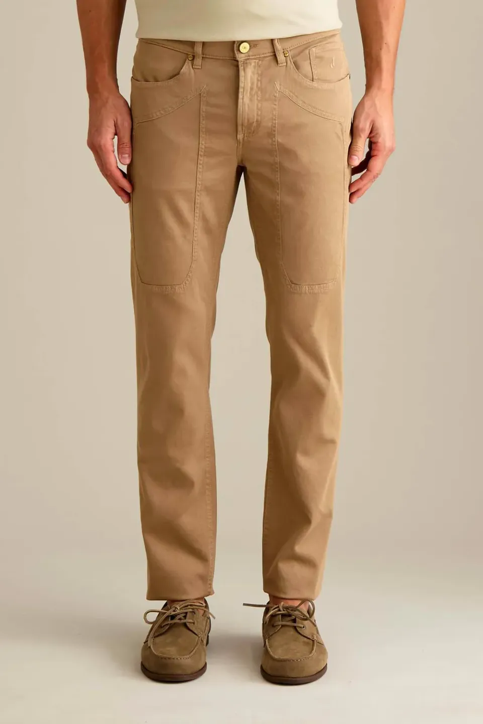 Jeckerson John Slim Fit Hose Herren beige Tricotina
