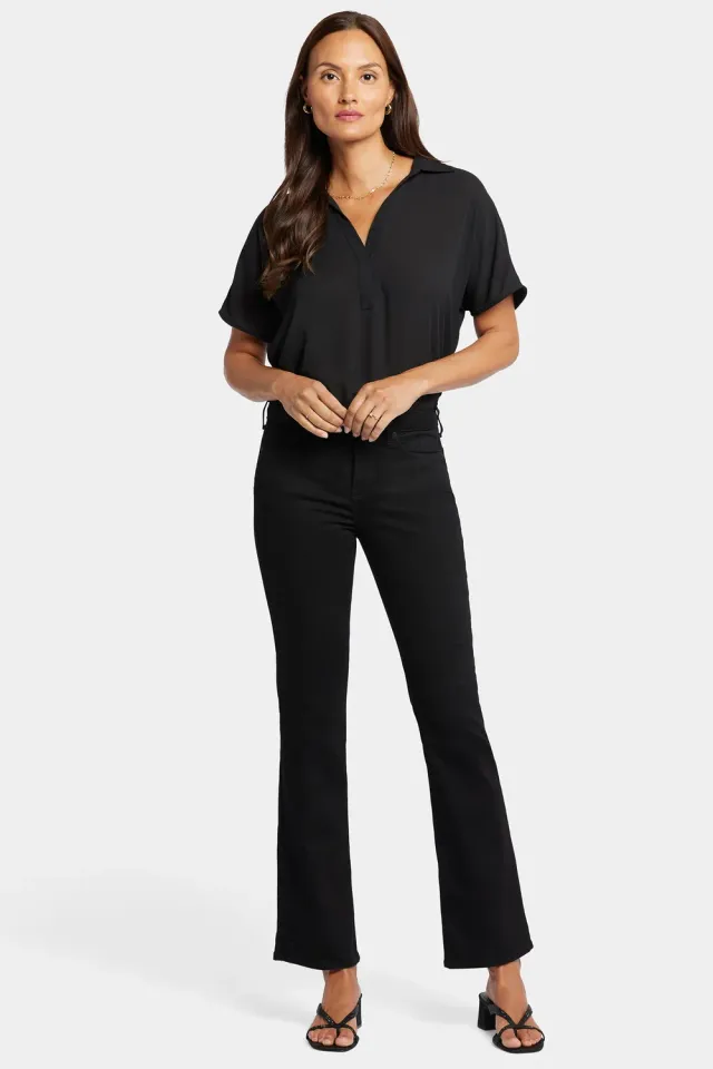 NYDJ Barbara Bootcut Jeans Schwarz Stretch