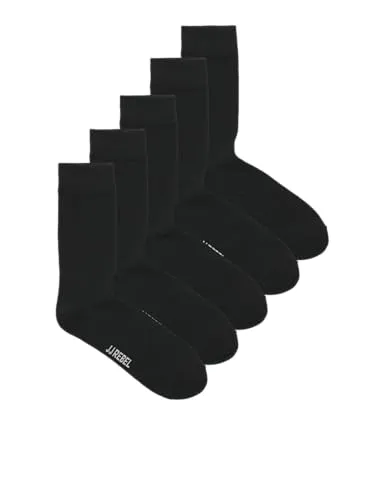 JJ Rebel Socken Herren schwarz 5er Pack Baumwolle