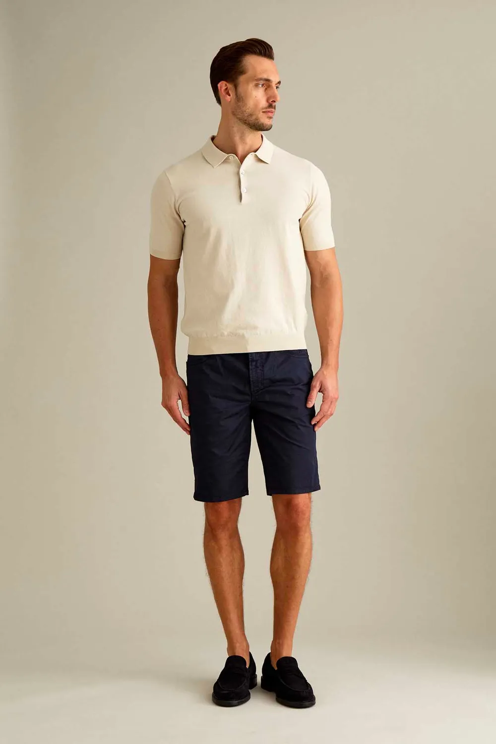 Jeckerson Jo Bermuda Slim Fit dunkelblau leicht