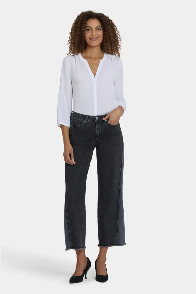 NYDJ Teresa Wide Leg Jeans Street Shade Kontrast
