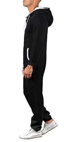 Alessandro Salvarini AS-039 Jumpsuit Trainingsanzug Herren elastisch