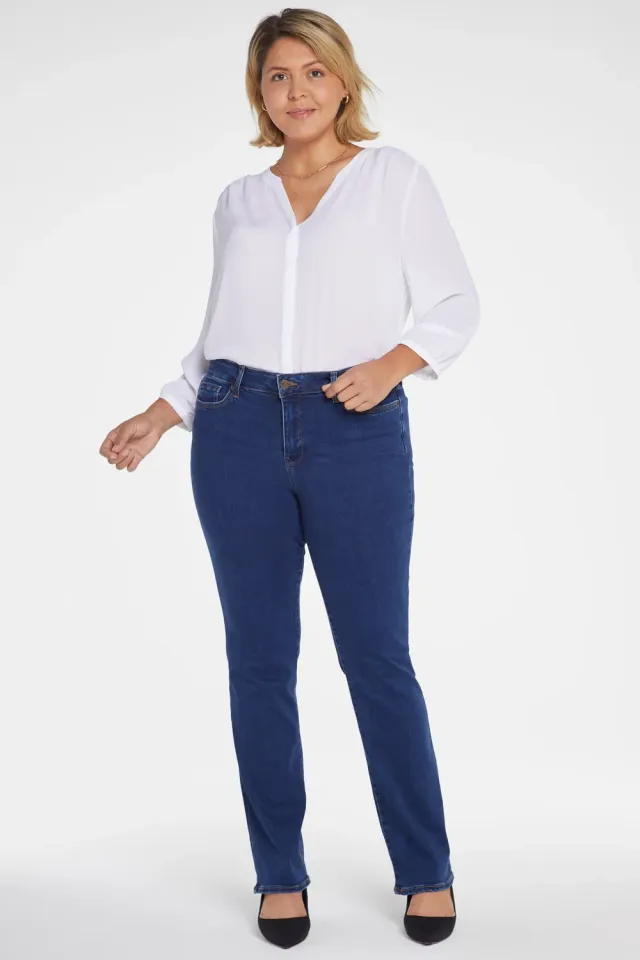 NYDJ Marilyn Straight Jeans Quinn Plus Size figurformend