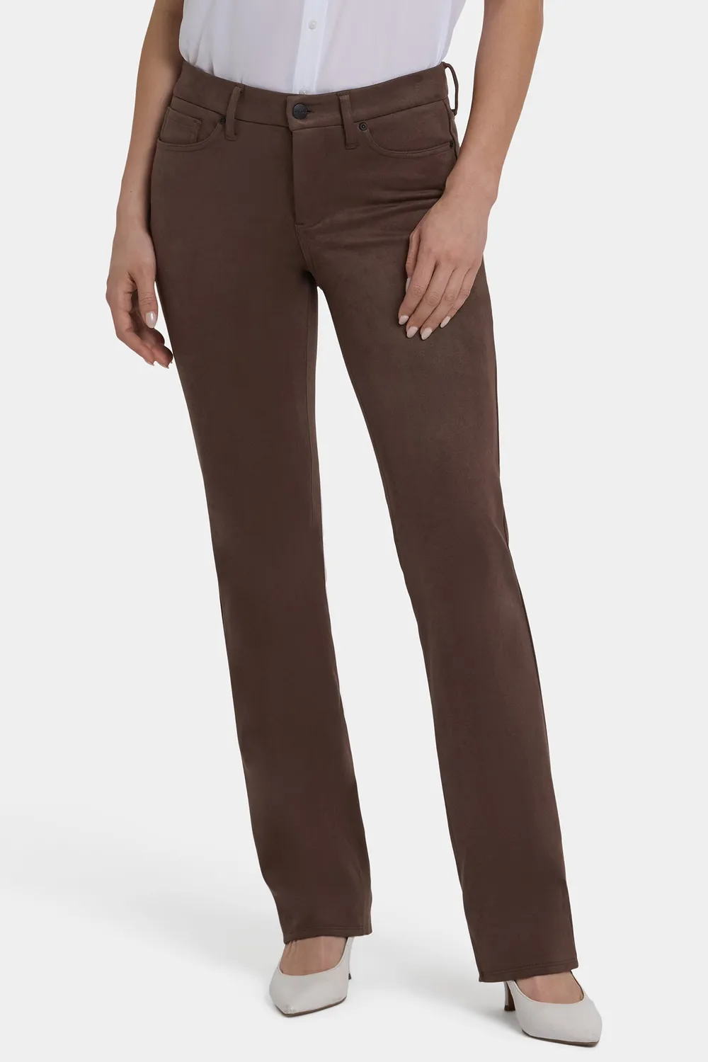 NYDJ Marilyn Straight Hose Petite Coffee Bean Stretch