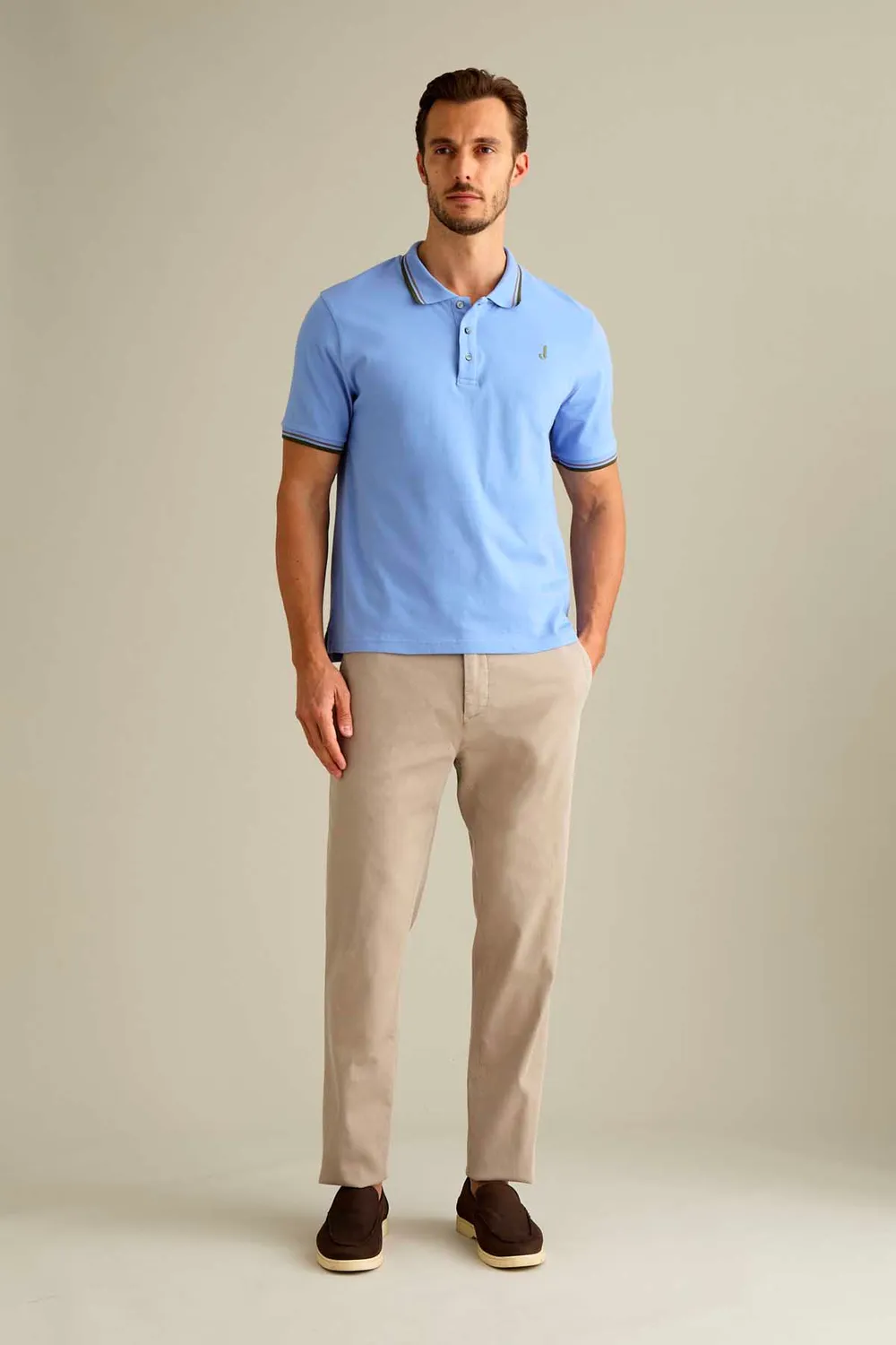 Jeckerson Jack Slim Fit Chino beige Zement Tencel