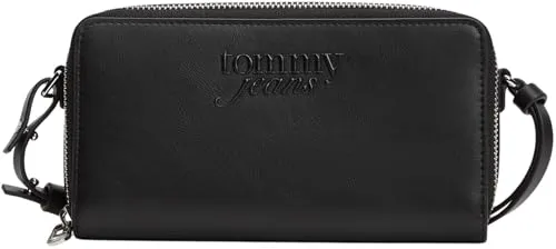 Tommy Jeans Purse Large Geldbörse Schwarz zum Umhängen