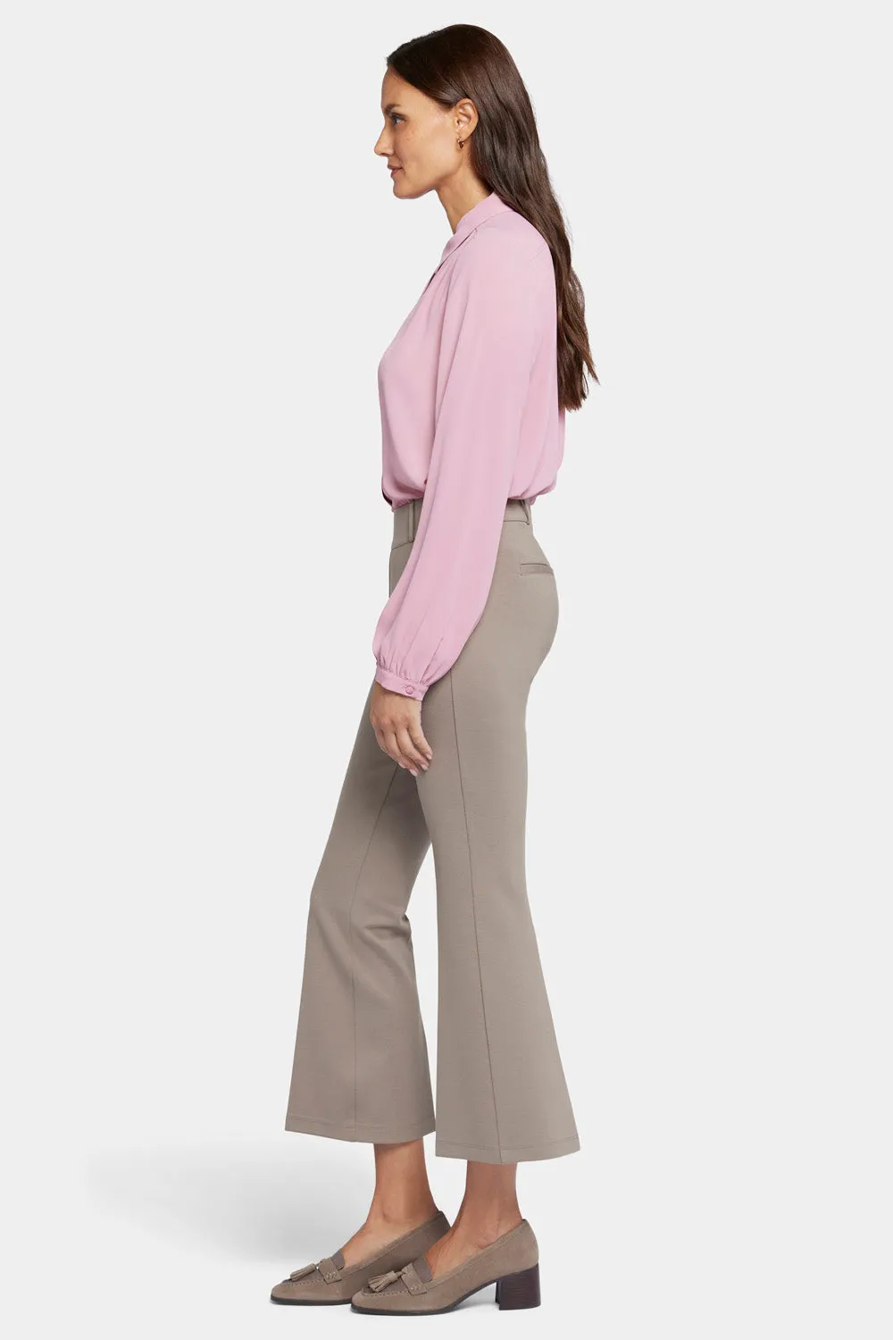NYDJ Pull-On Flared Ankle Hose Saddlewood figurformend