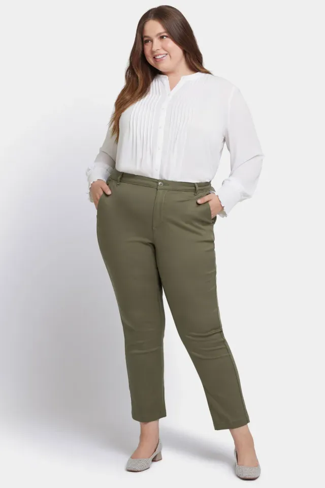 NYDJ Sadie Slim Pants Avocado Stretch grün