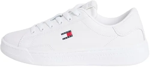 Tommy Jeans TJW Script Cupsole Low-Top-Sneaker Weiß