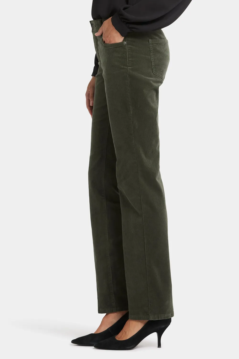 NYDJ Marilyn Straight Hose Vine Leaf Cord