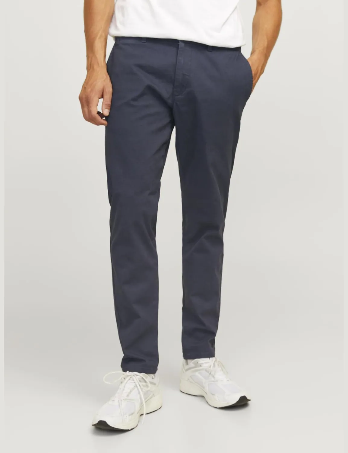 JJ Rebel Jrebmichael Slim Sharp Chino Schwarz