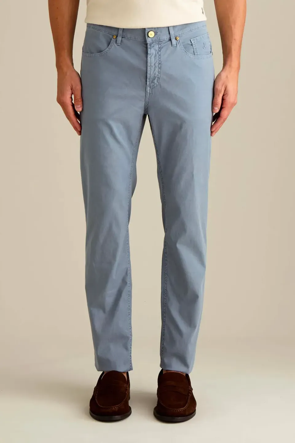 Jeckerson Jordan Slim Fit Hose blau Velvet Baumwolle