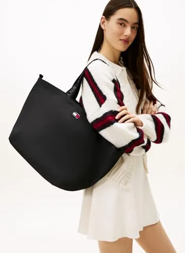 Tommy Jeans Daily Tote Bag Tasche Schwarz Einheitsgröße Logo