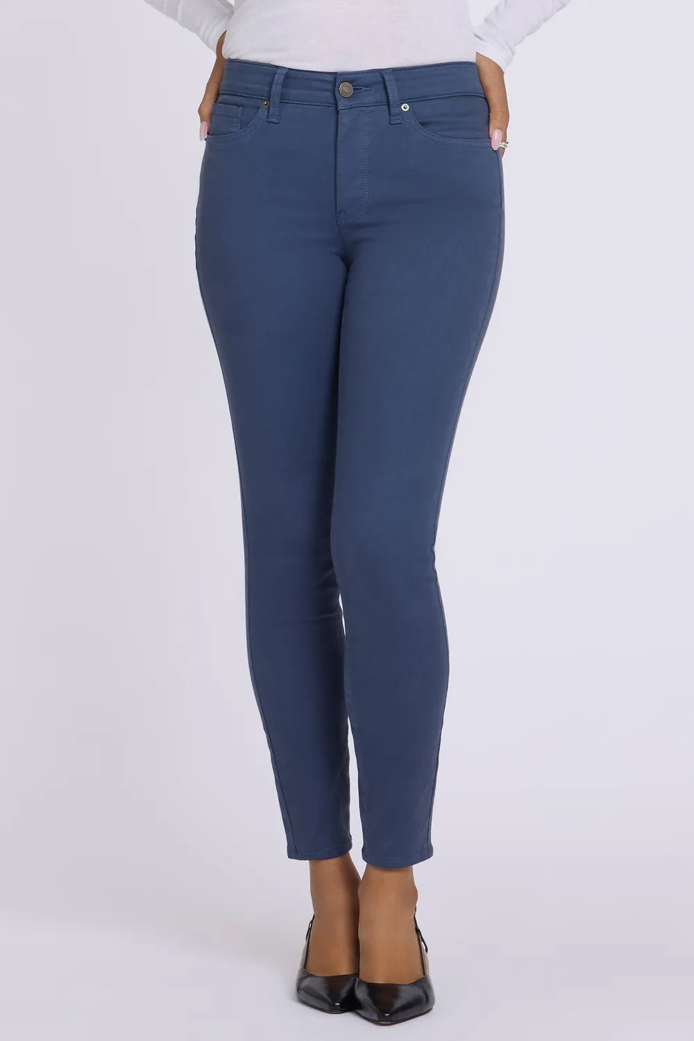 NYDJ Ami Skinny Jeans Petite Jade Blue dunkelblau