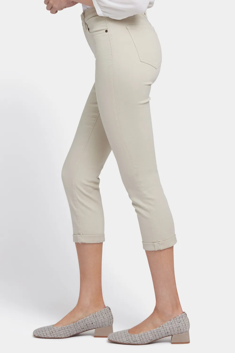 NYDJ Chloe Skinny Capri-Jeans Feather beige Slim