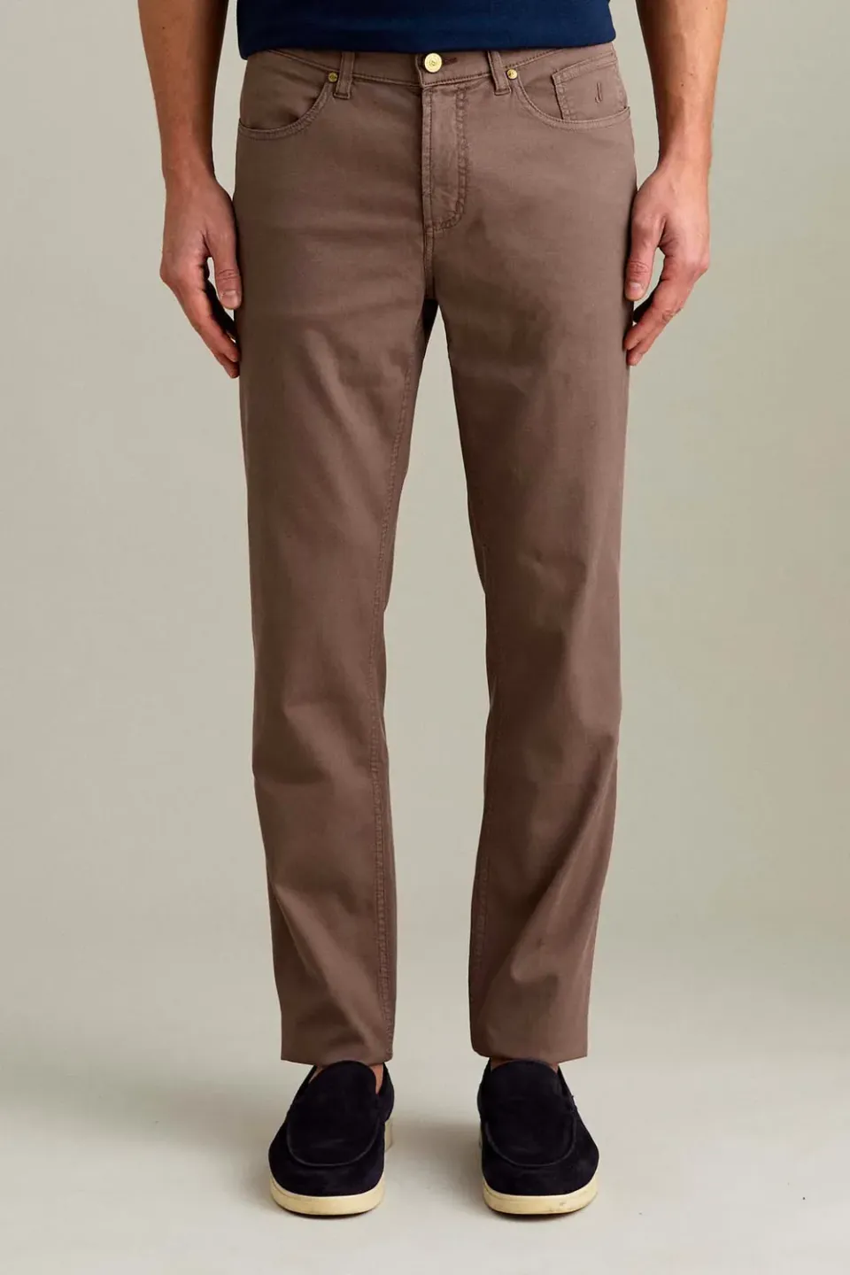 Jeckerson Jordan Slim Fit Hose schokobraun Baumwolle